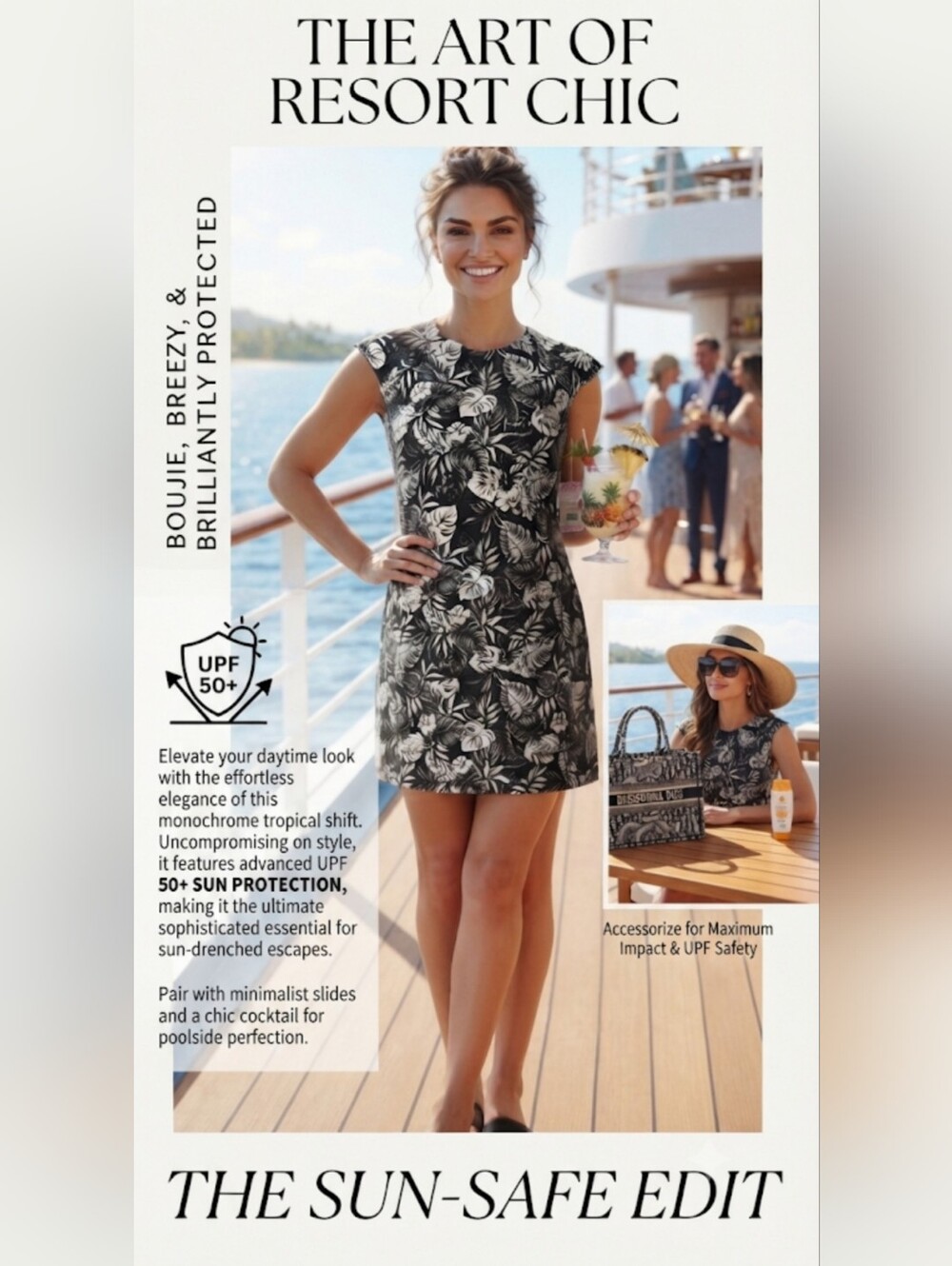 NWT | Effortless Luxury Sun-Safe Design: Bougie Breezy & Brilliantly Protected